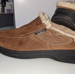 Orthofeet Asheville Brown Slippers